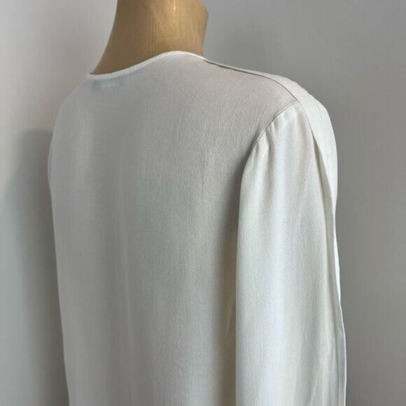Tiger of Sweden Women’s 36 U.S. Small White Acrylic Long Sleeve Blouse Top - Picture 5 of 15